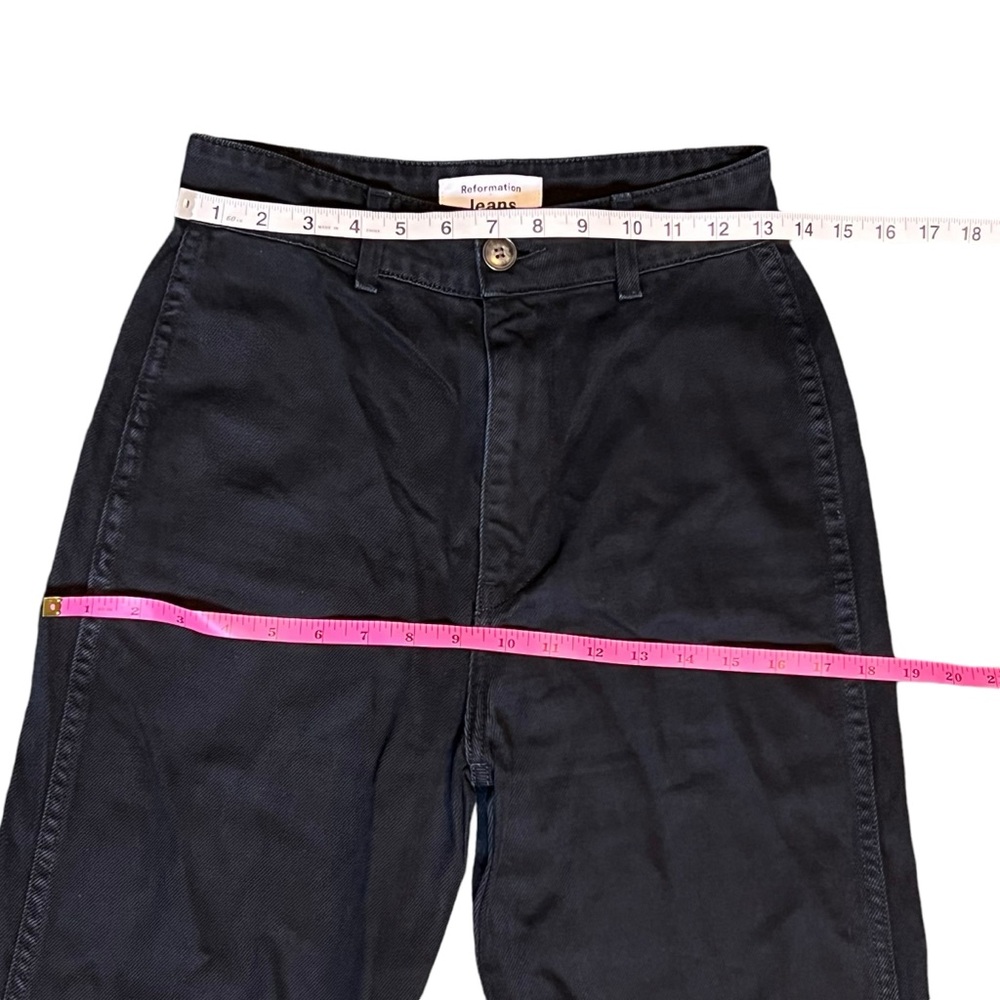 Reformation Marine Jeans in Black Size 26 - Picture 8 of 16